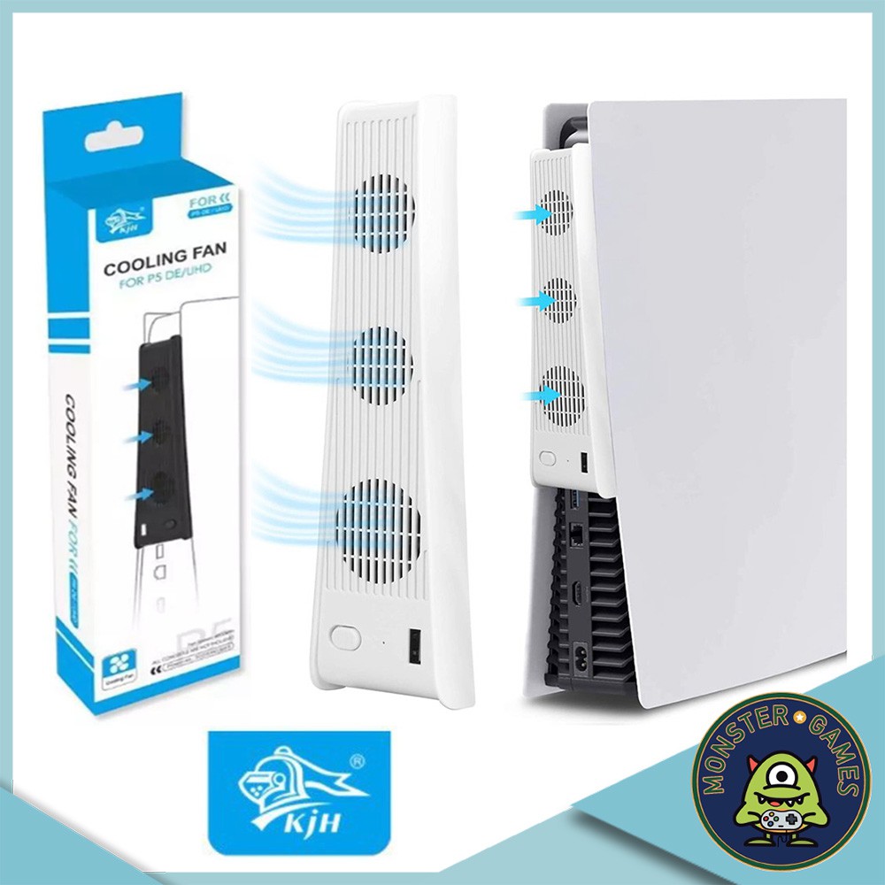 KJH Cooling Fan For PS5 Ultra HD & Digital Edition (พัดลม PS5)(พัดลมระบายความร้อน PS5)(PS5 Cooling F