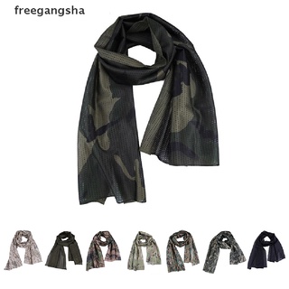 [FREG] Military Tactical Camouflage Scarf Mesh Breathable Headband Mesh Scarf Men FDH