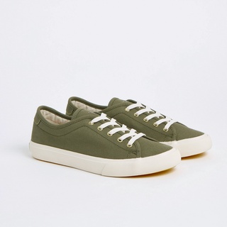 Mustard Sneakers Alexis in Olive รองเท้าผ้าใบ