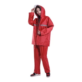 9 สีNew Alitech ชุดกันฝน เสื้อกันฝน มีแถบสะท้อนแสง Waterproof Rain Suit