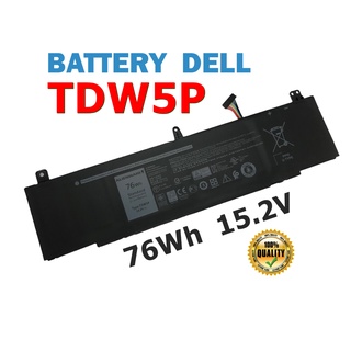 Dell แบตเตอรี่ TDW5P (สำหรับ Alienware 13 R3 ALW13CR ALW13C Series) Dell Battery Notebook เดล แบตเตอรี่ โน๊ตบุ๊ค