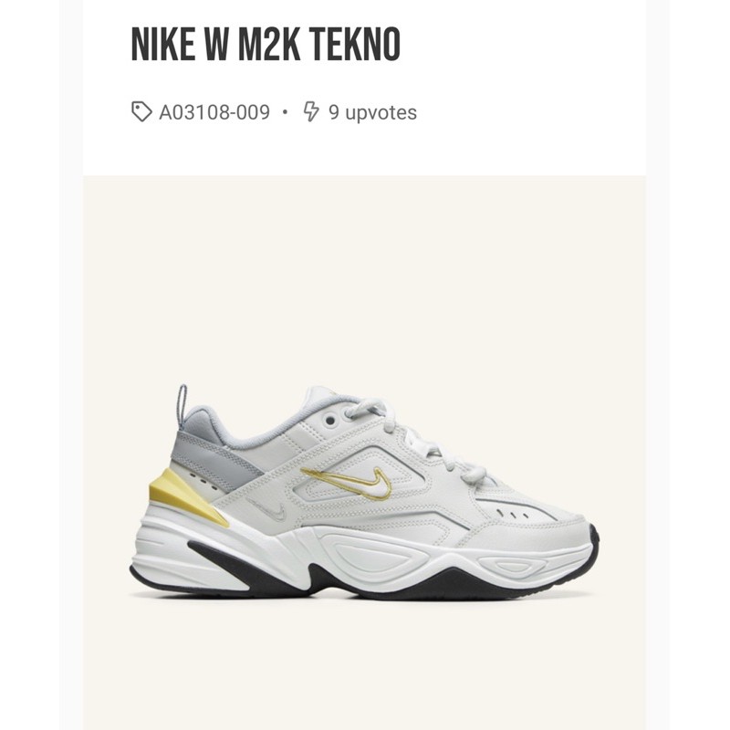 รองเท้าผ้าใบ Nike W M2K Tekno มือสองของแท้  ขนาด23CM แนะนำ22CM