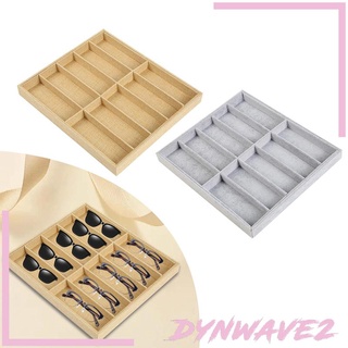 [Dynwave2] กล่องเคส 10 ช่อง สําหรับใส่จัดเก็บแว่นตากันแดด/แท่นโชว์แว่นตา