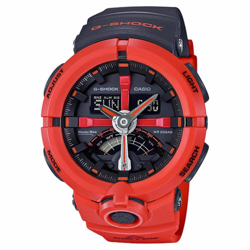 Casio G-shockนาฬิกาข้อมือผู้ชาย สายเรซิน รุ่นGA-500P-4A (Red)