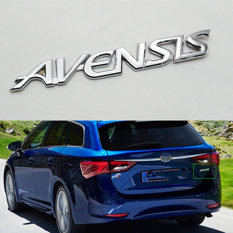 สําหรับ Toyota Avensis T27 สัญลักษณ์ด้านหลัง Tailgate ตัวอักษร Decal ด้านข้าง Fender โลโก้แผ่นป้ายสต