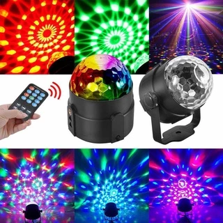 ไฟดิสโก้ Disco Light ไฟเทค ไฟปาร์ตี้ ตามจังหวะ LED Party Light ขนาดเล็ก RGB ไฟเวที ดิสโก้ผับ งานปาร์ตี้โคมไฟพร้อมรีโมทคอ
