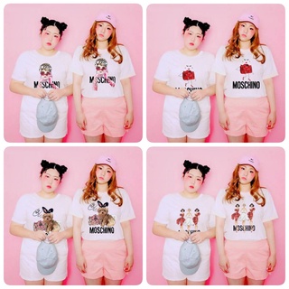 เสื้อยืดสาวอวบMOS อก48นิ้ว52นิ้ว54นิ้ว
