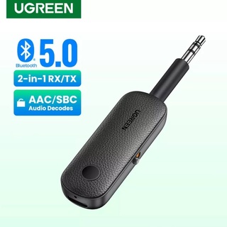 UGREEN รุ่น 80893 อะแดปเตอร์ รับ-ส่ง Bluetooth5.0 Receiver &amp; Transmitter (2In1) สําหรับลําโพงรถยนต์,TV,computer, PS4