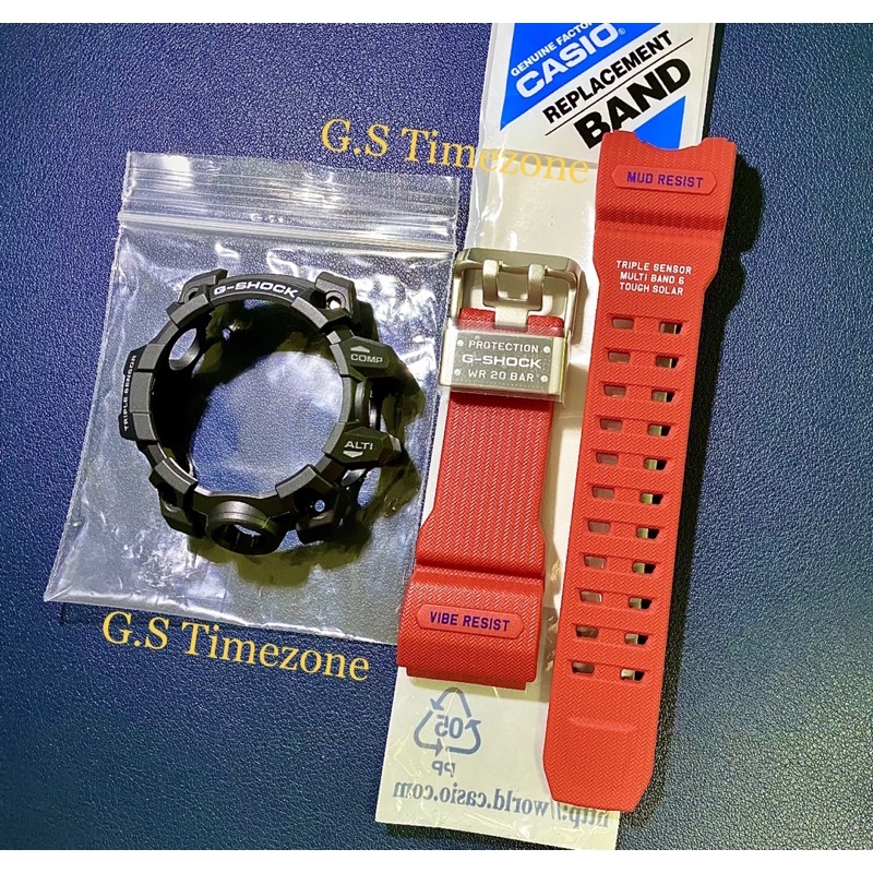Casio G-Shock Replacement Band and Bezel (BnB) Mudmaster GWG-1000RD-4 RESCUE RED
