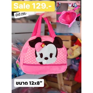 Minnie Mouse กระเป๋าถือ ลิขสิทธิ์แท้ มิกกี้เม้าส์ สินค้าถ่ายจากงานจริง