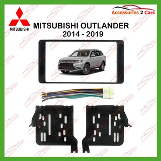 หน้ากากเครื่องเล่น MITSUBISHI OUTLANDER  2DIN ปี2014 รหัส NV-MI-029