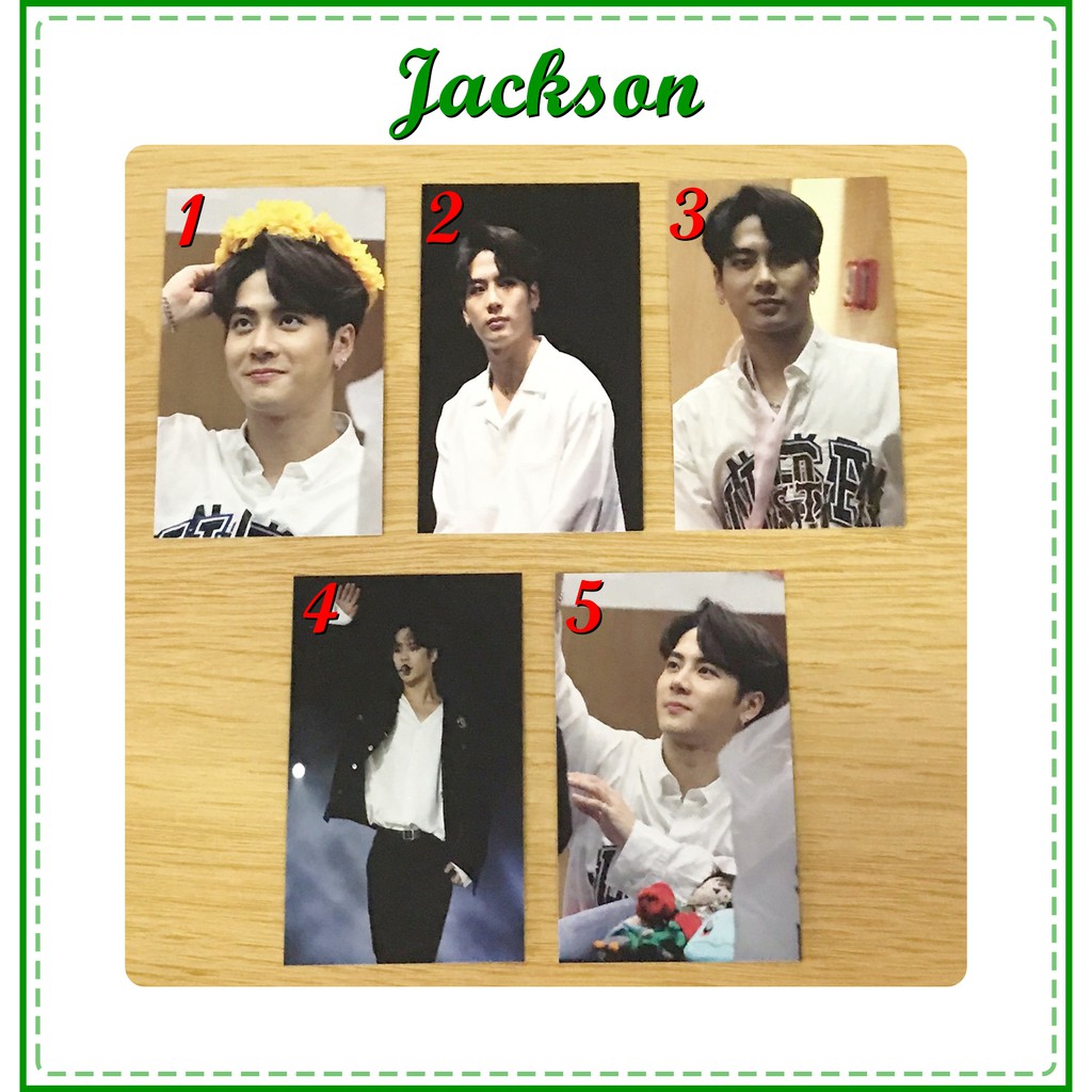 Card Fanmade Got 7 - Jackson ของที่ระลึกคอนเสิร์ต Eye On You ที่เกาหลี ปี 2018 / ของสะสม / ของที่ระลึก / ของขวัญ