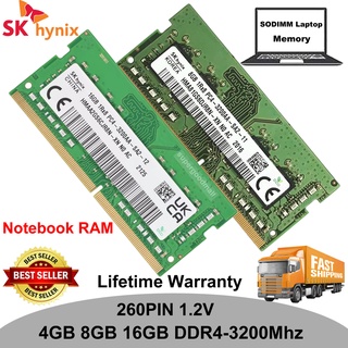 Sk Hynix แรมหน่วยความจําแล็ปท็อป 4GB 8GB 16GB PC4 3200AA DDR4 3200MHz 260Pin 1.2V SODIMM