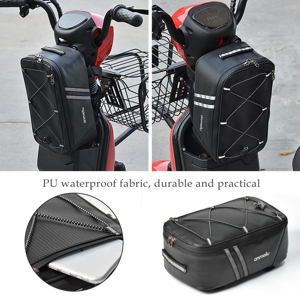 8L Motorcycles Bag Trunk Bag U Waterroof Bicycle Trunk Bag Cycling Rack