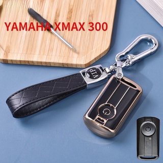 เคสกุญแจรีโมทรถยนต์ TPU สําหรับ YAMAHA XMAX300 NVX155 NMAX Xmax QBIX AEROX JAUNS Xmax 125 250 300 309 Tricity NMAX 125