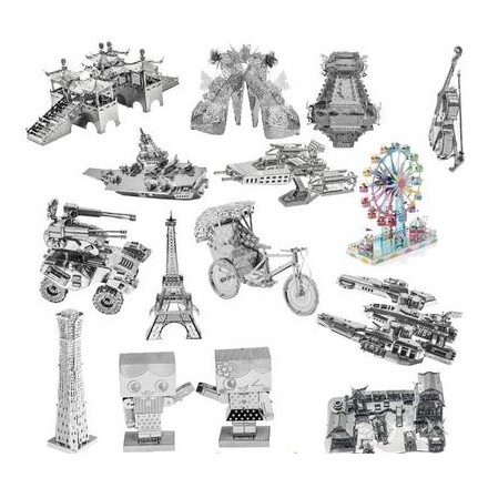 ตัวต่อโลหะ 3D Metallic Jigsaw Model ตัวต่อโลหะ 3 มิติ (พร้อมส่งจากไทย)