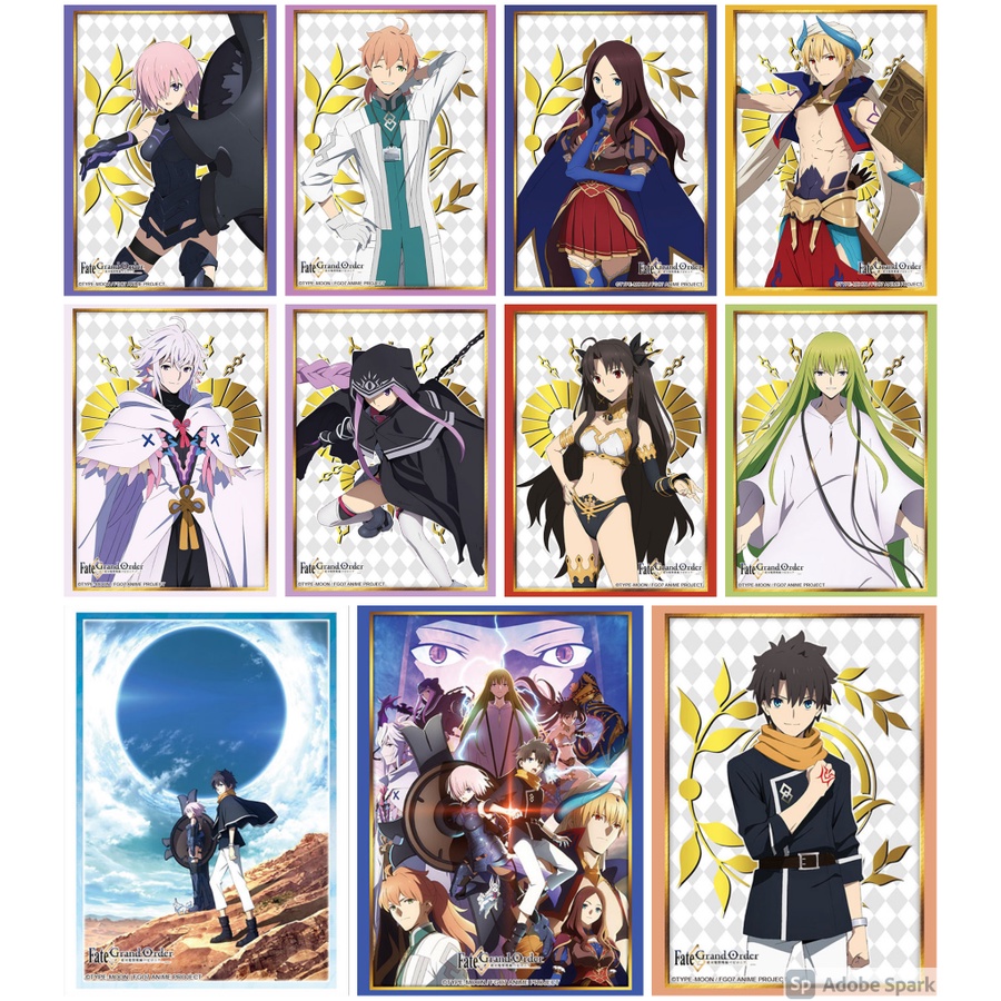 Bushiroad Sleeve Fate/Grand Order : Fujimaru, Mashu, Romani, Leonardo, Gilgamesh, Merlin, Anna, Ishar, Kingu