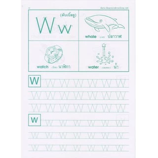 Aksara for kids หนังสือ หัดอ่าน-คัดภาษาอังกฤษและระบายสี ABC