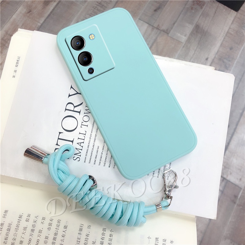 เคสโทรศัพท์ซิลิโคน พร้อมสายคล้องคอ สำหรับ Infinix Note 12 G96 / 12 G88 / 12 VIP Note12 12G96 12G88 1