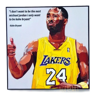 Kobe Bryant #1 โคบี้ ไบรอันท์ Basketball บาสเก็ตบอล รูปภาพ​ติด​ผนัง​ pop art​ กรอบรูป​​ ของขวัญ​​ แต่งบ้าน