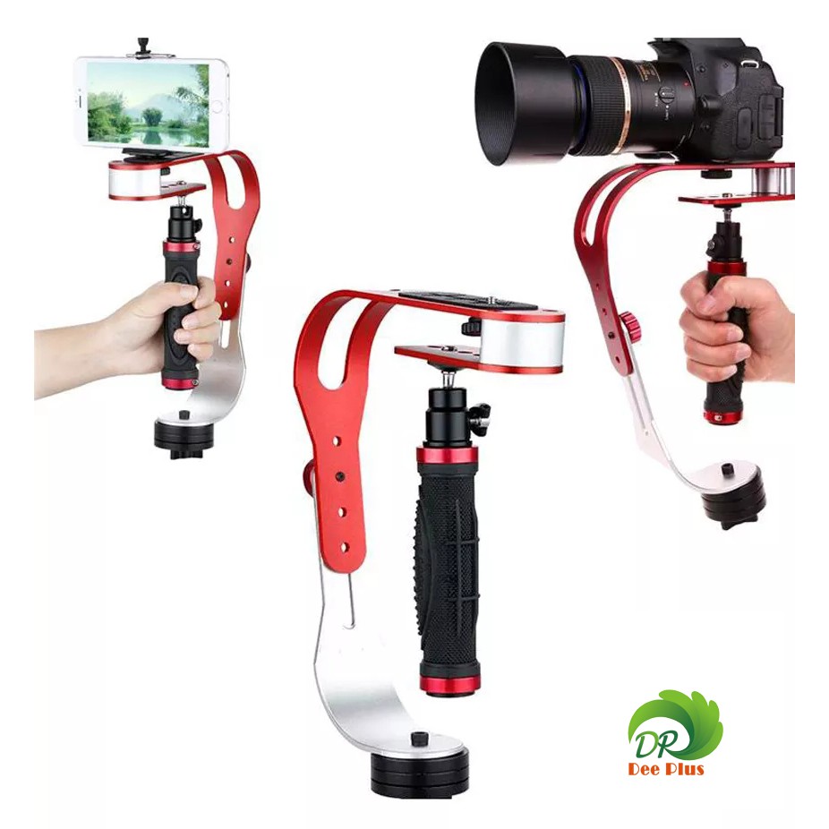 Video Handheld Stabilizer วิดีโอมือถือไม้กันสั่นสำหรับGoPro และโทรศัพท์มือถือ กล้อง DV&กล้องวิดีโอที่วางโทรศัพท์