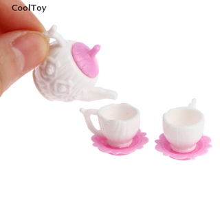 &lt; Cooltoy &gt; กาต้มน้ําชากาแฟ ขนาดเล็ก อุปกรณ์เสริม สําหรับบ้านตุ๊กตา 3 ชิ้น