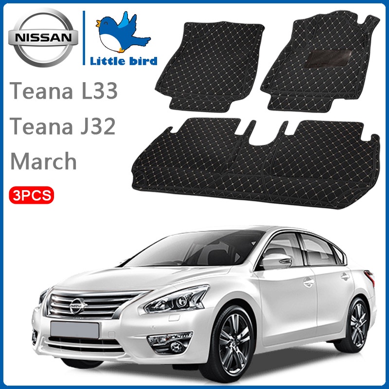 Little Bird พรมปูพื้นรถยนต์ โรงงานผลิตของไทย Nissan Teana L33 J32 March การรับประกันคืนสินค้าภายใน7ว