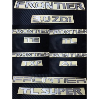 สติ๊กเกอร์ดั่งเดิม FRONTIER ติดฝาท้ายรถ NISSAN FRONTIER