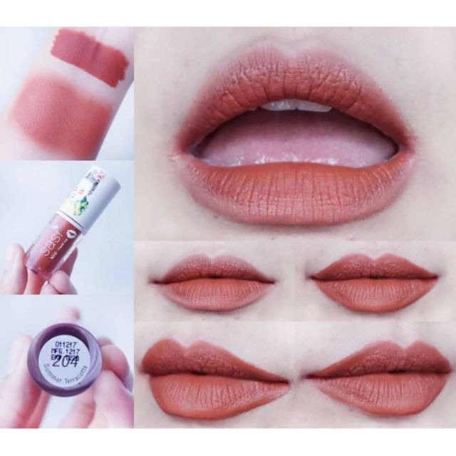 204 summer terracotta Sasi by srichand XOXO Liquid lip Sasi XOXO Matte liquid​ lip