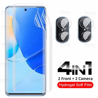 4In1 Camera Glass Protective Soft Film For Huawei Nova 9 SE Hydrogel Film On Huaweii Nova9 SE Nova9SE Nova 9SE Screen Protectors