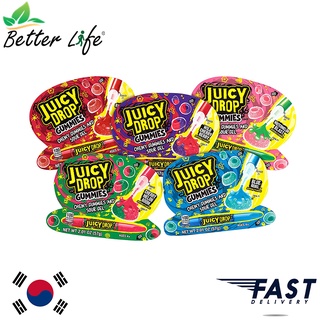 [พร้อมส่ง] Juicy Drop Gummies เยลลี่ปากกา เยลลี่เกาหลี ถูกสุด ขนาด 57 กรัม