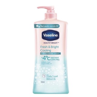 (550 มล.) vaseline วาสลีน เฮลธี้ ไบรท์ เฟรช แอนด์ ไบรท์ คูลลิ่ง โลชั่น เนื้อเจล