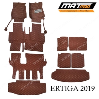 MatPro พรมปูพื้นเข้ารูป5D 6D Premium Fitted Leather Car Mats สำหรับรถรุ่น  SUZUKI ERTIGA ปี2019