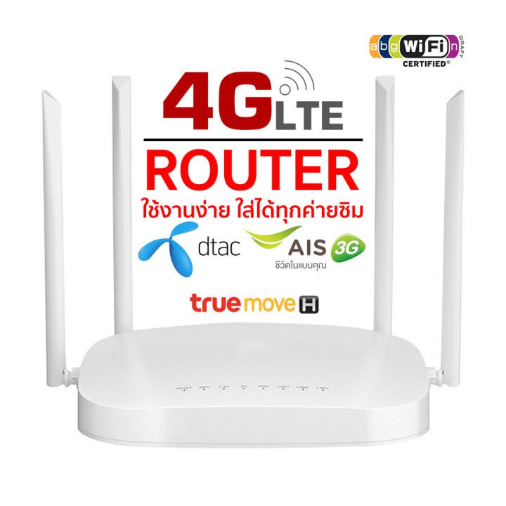 Router 4G WiFi เร้าเตอร์ใส่ซิม ใช้งานง่าย รองรับทุกค่าย [CPE-D219] [มือสอง]