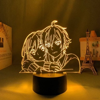 โคมไฟ 3D Anime Horimiya Led Night Light Hori San To Miyamura Kun เปลี่ยนสีสําหรับตกแต่งบ้าน