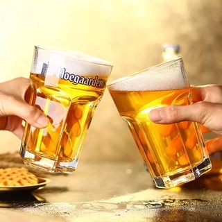 รุ่นขายดี แก้ว Hoegaarden แก้วเบียร์ ความใหญ่หนาพิเศษ ขนาด500/880ML พร้อมส่ง