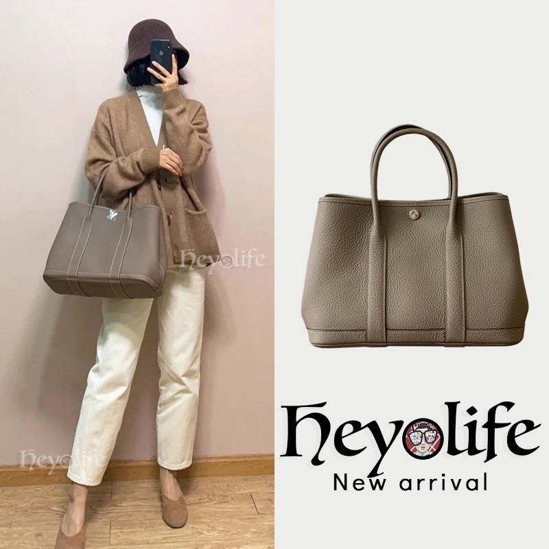 กระเป๋าสตรี Genuine Leather หนังวัวแท้ Tote Bag กระเป๋าสะพายมือถือ ขนาดใหญ่ ใส่ของเยอะ สุดชิค