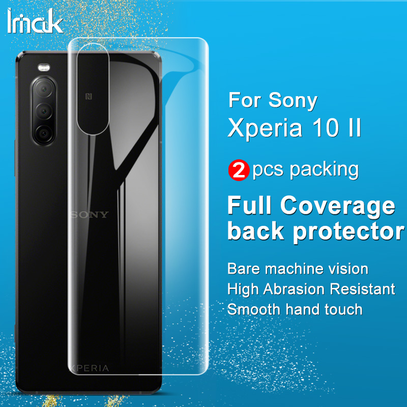 Original Imak Sony Xperia 10 II HD Real Film Xperia10 2 Soft Clear Smooth Back ฟิล์มไฮโดรเจลป้องกัน