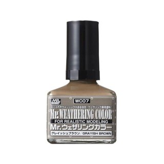 WC07 MR WEATHERING COLOR GRAYISH BROWN สีคราบน้ำตาลอมเทา 40ml