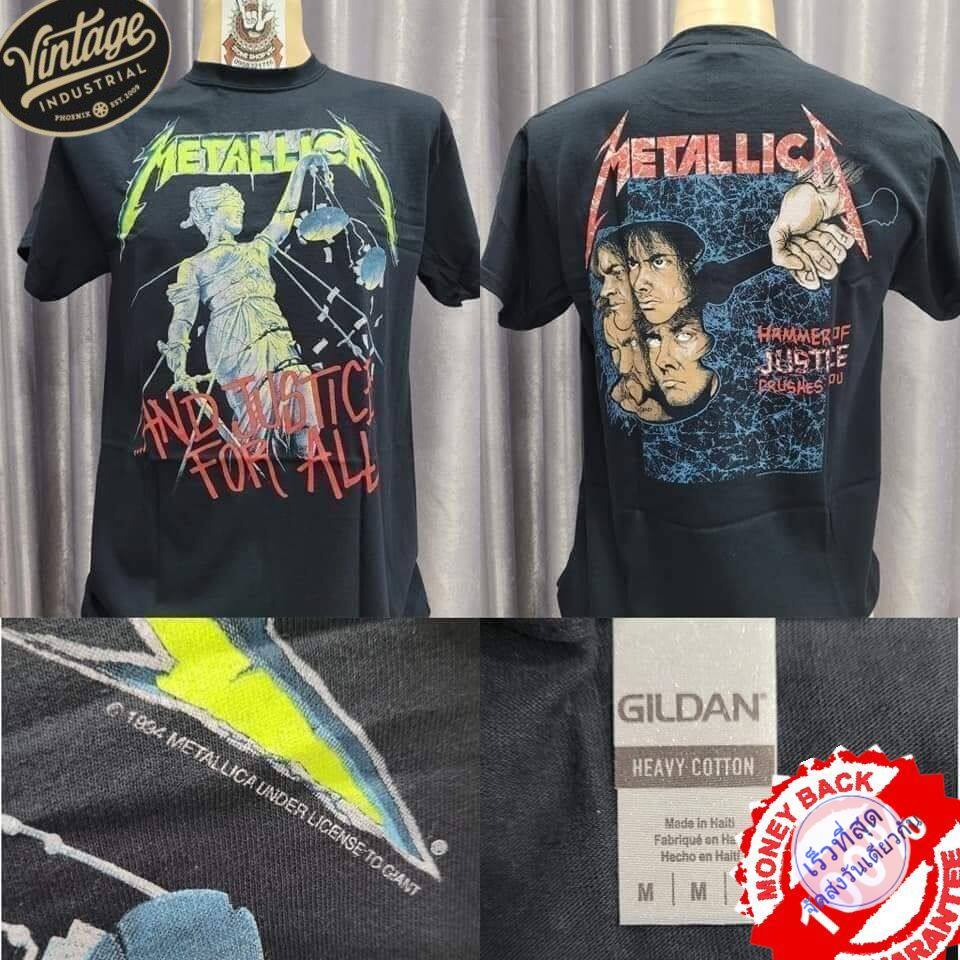 เสื้อวง METALLlCA ลิขสิทธิ์แท้ 100% งานสร้างใหม่ ป้ายGILDAN UK by pop comics