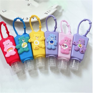 ขวดเจลล้างมือ แบบซิลิโคน ลายหมีน่ารัก สําหรับเด็ก