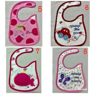 น่ารักคู่ชั้นผ้ากันน้ำลายเด็กผ้ากันเปื่อนเด็ก Bibs ผ้ากันเปื้อนลายการ์ตูนลายสัตร์น่ารักชายหญิง
