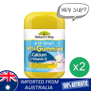 Natures Way Natures Way Kids Smart Vita Gummies Calcium 60 Pastilles x 2