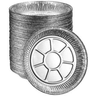 ถาดฟอยล์อลูมิเนียม ทรงกลม ไม่ติดผิว แบบใช้แล้วทิ้ง สําหรับหม…