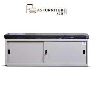 AS Furniture / COSBIT (คอสบิท) ตู้เก็บรองเท้า โครงเหล็ก พร้อมเบาะรองนั่ง สำหรับ 2-3 ที่นั่ง