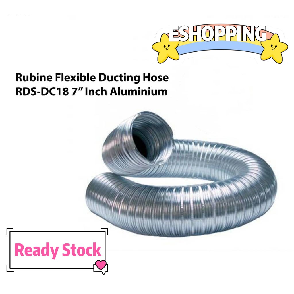 ท่อท่อมาตรฐานแบบยืดหยุ่น Rubine RDS-DC18 ท่ออลูมิเนียม 7 นิ้ว / RDS-DC12 6INCH