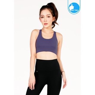 สปอร์ตบรา บราโยคะ บราออกกำลังกาย IBY - Yoga Sport Bra Light Support Blend - Purple ม่วง *พร้อมส่ง*