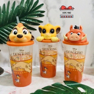 🌈 พร้อมส่ง ลดราคาพิเศษ ❤️ แก้วไลออนคิง แก้วลายซิมบ้า พุมบ้า ทีโมน ลิขสิทธิ์แท้