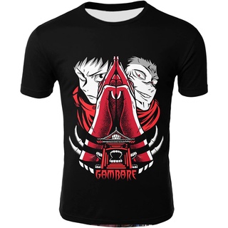 เสื้อยืด พิมพ์ลายโลโก้ Jujutsu Kaisen Itadori สีแดง