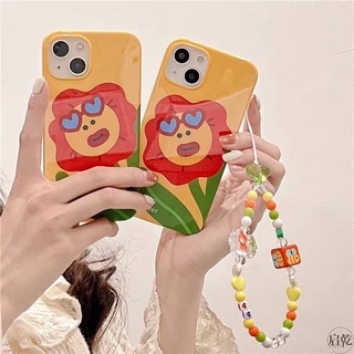 สอบถามก่อนกดสั่ง เคสดอกไม้ เคสแถมสาย สายคล้อง คล้องมือ ลูกปัด เคสสีเหลือง เคสพร้อมส่ง เคสโทรศัพท์ สีแดง ส่งจากไทย เงา